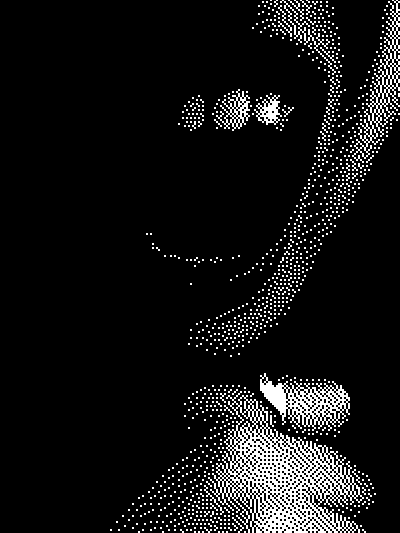 A FANGED MOUTH MOVES TO EXPLAIN A FREE WOMAN